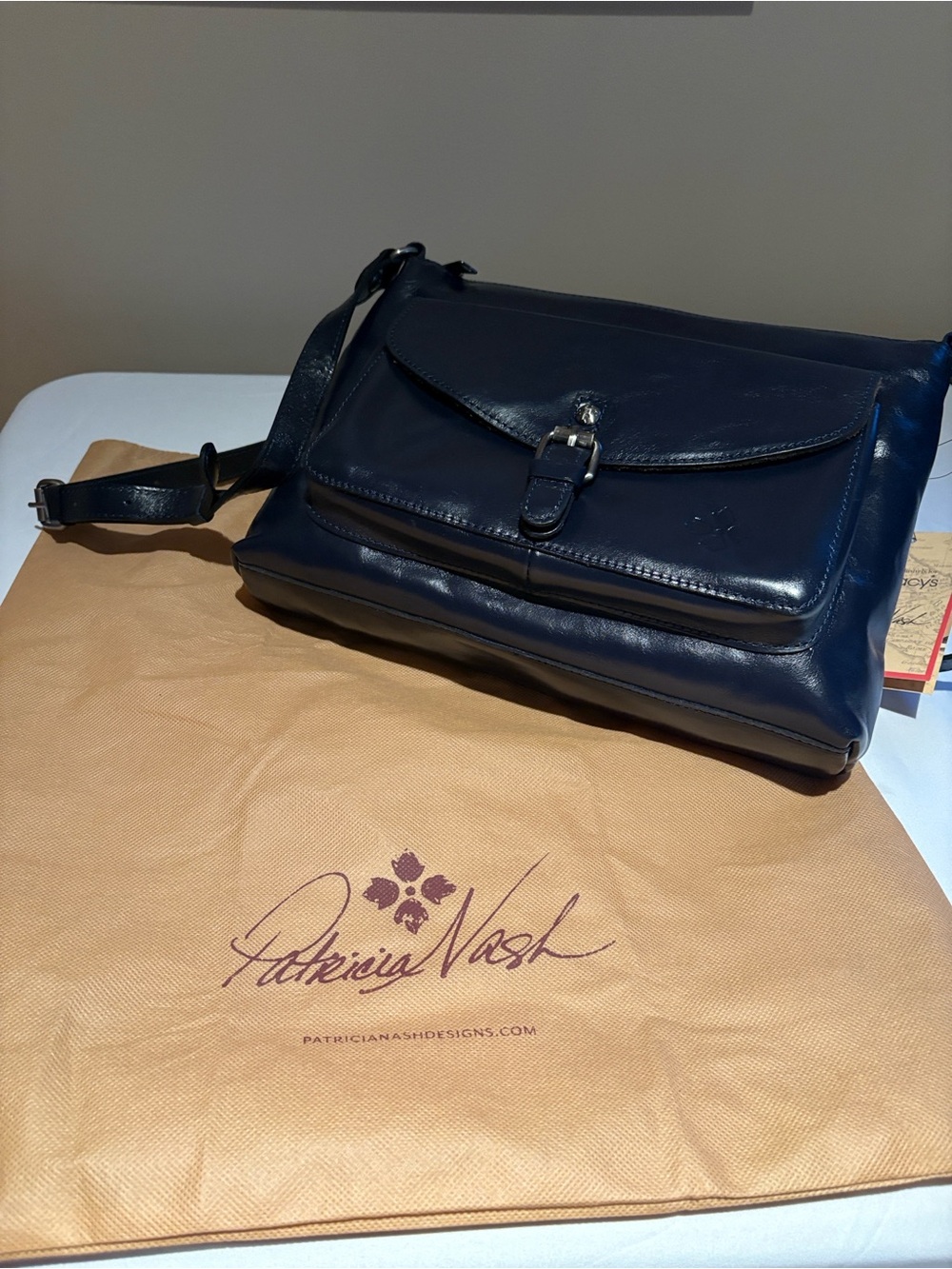 NWT Patricia Nash Kirby Crossbody in Oceano Blue